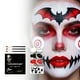 thumbnail image 1 of Pisexur Belleza Maquillaje Maquillaje de Halloween, blanco, negro, rojo, color del cuerpo, kit de maquillaje de cara de calavera, maquillaje infantil, set de maquillaje de para mujeres y hombres, 1 of 9