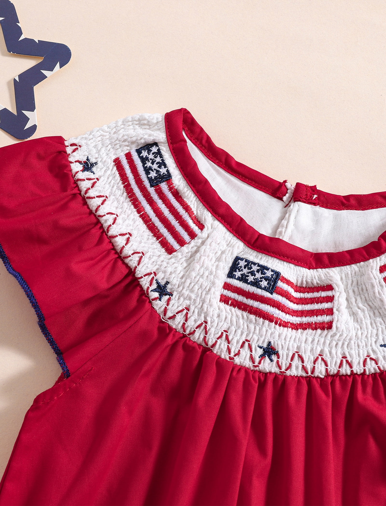 OBEEII Romper for Baby Boys Girls Chic Dressy Summer Outfits Red Cake Smash Party Casual Girls Clothes