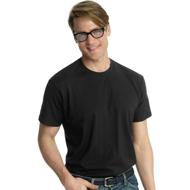 Hanes Nano-T T-shirt pour Homme, 3X, Noir