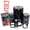 Black, variant on Curious Standing Bear Cub Baby Self-Inking Rubber Stamp for Stamping Ink Stamper Crafting Planners - 1/2 Inch Mini - Red Ink