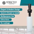 thumbnail image 6 of Strictly Sinks Liquid Soap Dispenser Stainless Steel Dish Refillable Soap Dispenser with bottle pump, 6 of 8