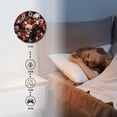 thumbnail image 3 of Modern Round Wall Clocks Non-Ticking Silent Clocks Battery Operated Quartz Clock Decorative for Bathroom,Office-Dark Background With Red Roses And Skulls(12inch), 3 of 4