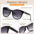 thumbnail image 4 of Shiyou - Lunettes de Lecture Bifocal pour Femmes Mode Lecteurs de Soleil Protection UV400, 4 of 4