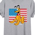 thumbnail image 3 of Disney - Americana - Pluto USA Flag - Women's Oversized T-Shirt, 3 of 5