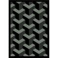 thumbnail image 1 of Joy Carpets 1505C-09 Rooftop Black 5 ft.4 in. x 7 ft.8 in.  WearOn Nylon Machine Tufted- Cut Pile Whimsy Rug, 1 of 1