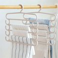 thumbnail image 3 of Pants Rack Multifunctional Household Saving Space Multi Layer Trousers Hanger Pants Closet Color Clothes Peg 5 Layers A, 3 of 5