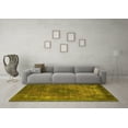 thumbnail image 3 of Ahgly Company Indoor Round Oriental Yellow Industrial Area Rugs, 7' Round, 3 of 4