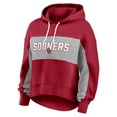 thumbnail image 2 of Women's Fanatics Crimson Oklahoma Sooners Filled Stat Sheet Pullover Hoodie, 2 of 3