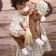 thumbnail image 3 of Peluche HollyHome Pretty con forma de caballo de peluche, 28 cm, color marrón, 3 of 9