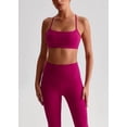 thumbnail image 7 of PISONIC Womens Workout Sets Criss Cross Open Sports Bras and High Waist Leggings Sets Pilates 2 Piece Outfits for Women, 7 of 7