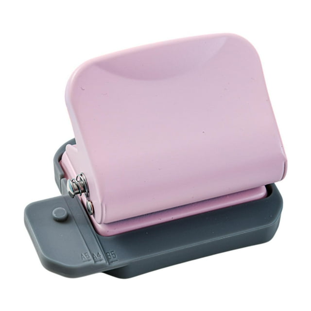 Perforadora de Mano Strade Fareast Limited Perforadora de Agujeros Redonda con 6 Hojas de Papel Rosa