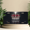 thumbnail image 6 of 1 Pcs 2D Flat License Plate Covers & Frames, Queen For Decorative Front, Waterproof For Decoration Aluminum License Plate Covers & Frames Cover For Men Women, 12" X 6", 6 of 7
