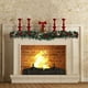thumbnail image 5 of xihome Decoracin de pared de mimbre artificial con asa para colgar, ideal para chimenea, Navidad y Accin de Gracias. Estilo escandinavo. Ratn duradero., 5 of 7