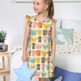 thumbnail image 4 of Vsdgher Chemises de Nuit Vintage pour Filles Manches Courtes à Volants Robe de Nuit Pyjama pour Fête Pyjama-TG, 4 of 6