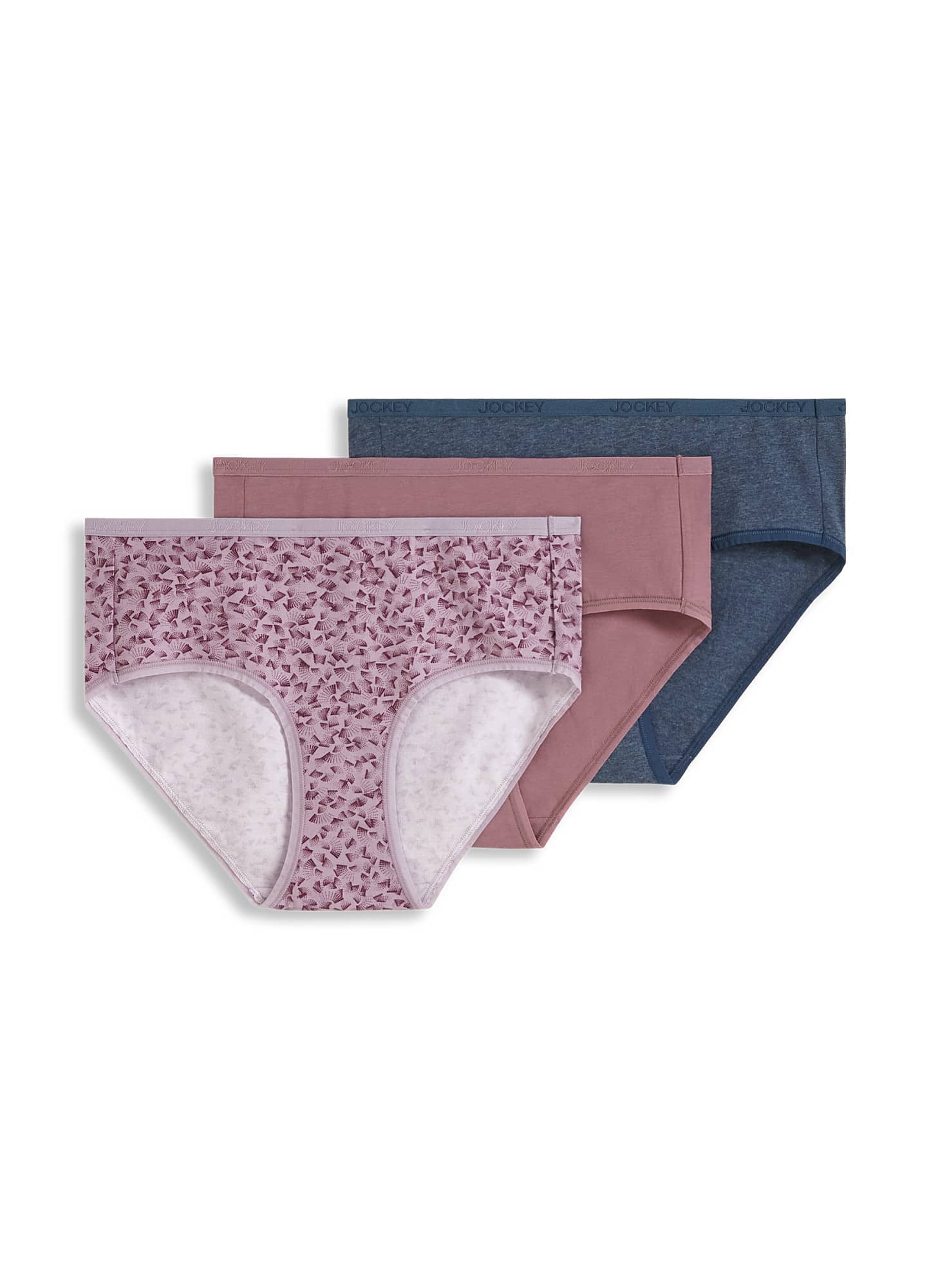 Jockey  Organic Cotton Stretch Logo Hipster - 3 Pack