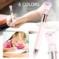 thumbnail image 2 of Multicolor Cartoon Pig Ballpoint Pen with 6 Ink Colors and 20ml Ink Capacity for Writing and Drawing, 2 of 7