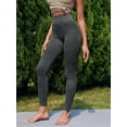 thumbnail image 2 of High Waisted Women's Tummy Ribbed Seamless Bottoms Workout Full Length Yoga Pants, 2 of 7