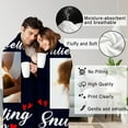 thumbnail image 5 of Custom Blanket with Photos Personalized Valentines Day Gifts for Him Her Customized Soft Flannel Blankets with Pictures Text Personalized Blankets and Throws for Boyfriend Girlfriend Blankets, 5 of 5