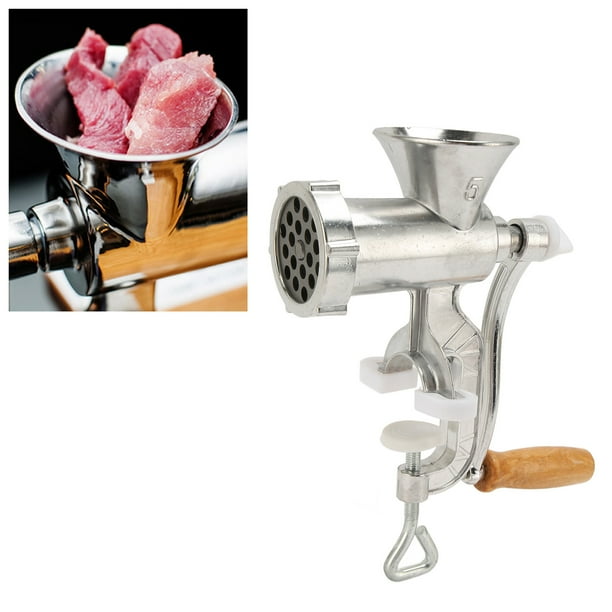 Picadora De Carne, Máquina De Carne Manual Multifuncional, Aleación De Aluminio, Resistente Y Duradera Para Carne De Res