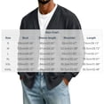 thumbnail image 3 of ZUBMGKTE Mens Shawl Collar Cardigan Drop Shoulder Sweater Button up Sweater, 3 of 6