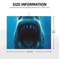 thumbnail image 2 of Fotbe Open-Mouthed Shark Alfombrilla de Secado para Cocina con Estampado, 18x24 Pulgadas, 2 of 7
