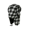 thumbnail image 3 of Checker Pattern Trooper Hat - Black White, 3 of 5