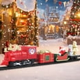 thumbnail image 4 of Qdahuk Christmas Train Set Mini Electric Musical Locomotive with Lights Santa Claus Snowman Carriages Automatic Track Toy Holiday Party Children Gift Xmas Decoration for Tree Indoor Home, 4 of 6