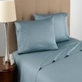 thumbnail image 4 of 300 Thread Count Certified Organic Cotton Twin Blue Mist Sheet Set, 4 of 4