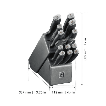 Henckels Silvercap 14-pc Knife Block Set - Black