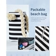 thumbnail image 5 of Bolsas de playa extra grandes, impermeables y a prueba de arena para las vacaciones de verano Imprescindibles para la playa de lona extra grande e impermeable, 5 of 5