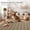 Brown tone, variant on Area Rug,Machine Washable Carpet Indoor/Outdoor,Living Room Rug,Non Slip Non Shedding Backing Area Rug,Print Braided Low Pile Rug for Kitchen Entrance Hallway