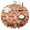 Red Mushroom Hedgehog, variant on Red Mushroom Insect Light Pattern Round Tablecloth 60"x60",Wrinkle Wipeable Table Cloth for Kitchen Dining Room Picnic Patio Party
