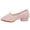 Pink, variant on Gpaecead Girls Canvas Dance Shoes Soft Sole Non-Slip Low Heel Practice Dancing Shoes For Spring Summer Studio Performance White