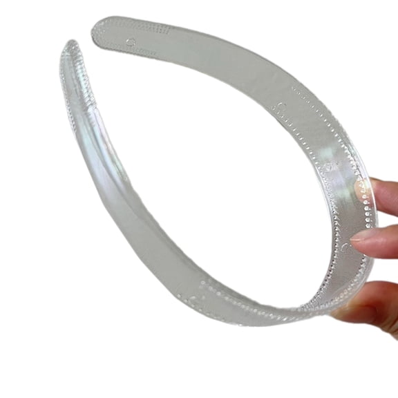 Clear Hair Hoop Plain Hairband Headpiece for Women Male Girl Schoolgirls