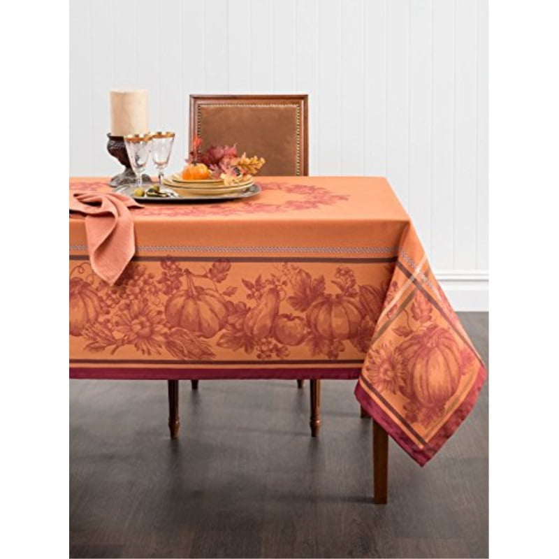 Benson Mills Harvest Royalty Engineered Yarn Dyed Jacquard Tablecloth 60 by 120-Inch