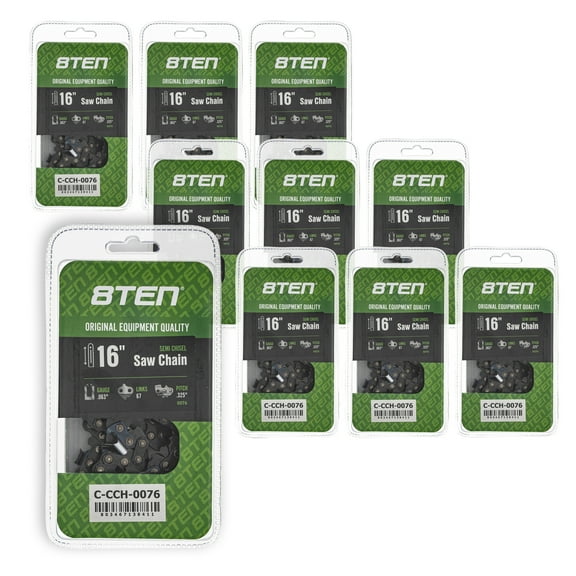 Semi Chisel Chainsaw Chain 16 inch .063 .325 67DL for Stihl MS 261 361 10 Pack 810-CCC2298H
