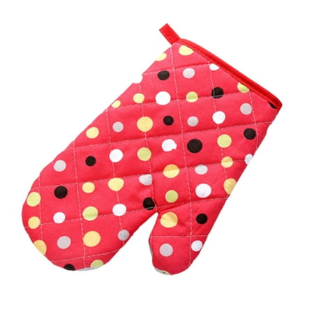 

Grandest Birch 1Pc Thermal Insulated Heat Resistant Oven Mitt Thickened Glove Kitchen Bake Tool Heat Insulation Anti-skid Kitchen
