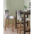 thumbnail image 2 of Black Gray White Bar Stool Covers Set of 4, Vintage Rustic Abstract Ombre Aesthetic Stretch Washable Bar Chair Covers with Backs, Removable Pub Counter Height Chair Cover for Kitchen Dining Room Cafe, 2 of 7