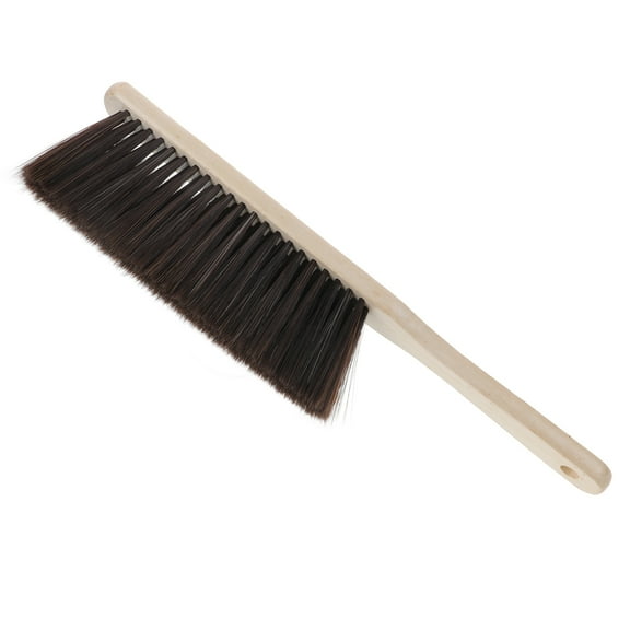 KALLORY 1Pack Multifunctional Bed Brushes Assorted Color Long Handle Solid Wood Supple Cleaning Brush 13.4x3.9x0.8in