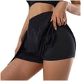 thumbnail image 5 of ABATAB Running Shorts for Women High Waist Loose Gym Workout Shorts Casual Cute 2 in 1 Athletic Summer Shorts with Pockets, 5 of 7