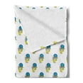 thumbnail image 2 of Hip Hop Soft Flannel Fleece Throw Blanket, Fashion Cat Wearing a Cap Scarf and Glasses Sketch Pattern, Cozy Plush for Indoor and Outdoor Use, 60" x 80", Azure Blue Yellow, by Ambesonne, 2 of 5