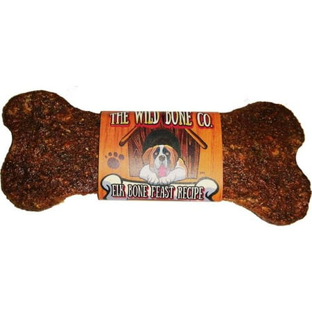 The Wild Bone 10353 Elk Bone Feast Recipe Jerky Style Dog Treat, Pack of (Best Elk Jerky Recipe)