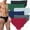 6 Pack: Assorted, variant on ToBeInStyle Men's Pack of 3 Assorted Cotton Bikini Briefs - Large