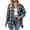 Navy, variant on Nmnitkp Open Front Cardigan Affordable and Cost-Effective Womens Striped Button Down Shirt Roll-up Long Sleeve Fall Blouses Collared Tops Casual Cartigan