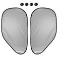 thumbnail image 4 of 2pcs Auto ventana lateral color negro plata, 4 of 11