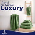 thumbnail image 6 of Dan River 8 Piece Towel Set Soft Quick Drying Cotton Bath Towel For Gym, Spa and Bathroom - Sage, 6 of 11