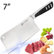 Lux Decor Couteau de Boucher de Cuisine en Acier Inoxydable - 7 Pouces Multi But Mieux pour la Cuisine à la Maison et les Restaurants Couteau de Chef Coupe-Viande Hachoir Lourd – image 1 sur 6