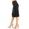 thumbnail image 2 of Fashion2Love Women's Juniors/Plus Size Elastic Waist Pull-On Stretch Denim Skirt, 2 of 6