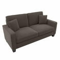 thumbnail image 2 of Stockton 73W Sofa in Chocolate Brown Microsuede, 2 of 15