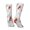 thumbnail image 5 of Uemuo Koi Fish Corals,Spring Summer Pattern Women's Crew Socks, Soft Durable Breathable Moisture-Wicking with Odor Control Cotton socks, 5 of 9